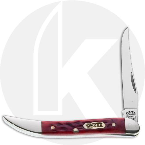 Case Select Small Toothpick 02406 Knife - Pocket Worn Red Bone - 610096SSM - Discontinued - BNIB