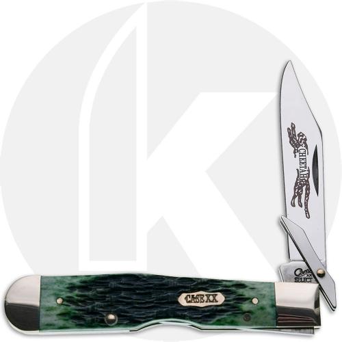 Case Select Cheetah 02451 Knife - 6111 1/2LSS - Bermuda Green Bone - Discontinued - BNIB