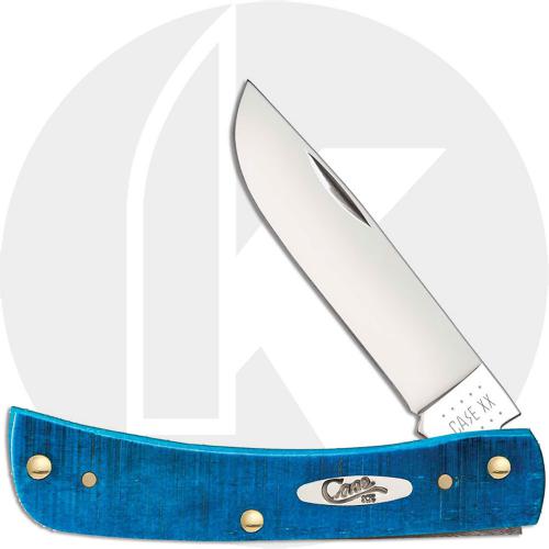 Case Sod Buster Jr Knife 25590 Caribbean Blue Bone 6137SS