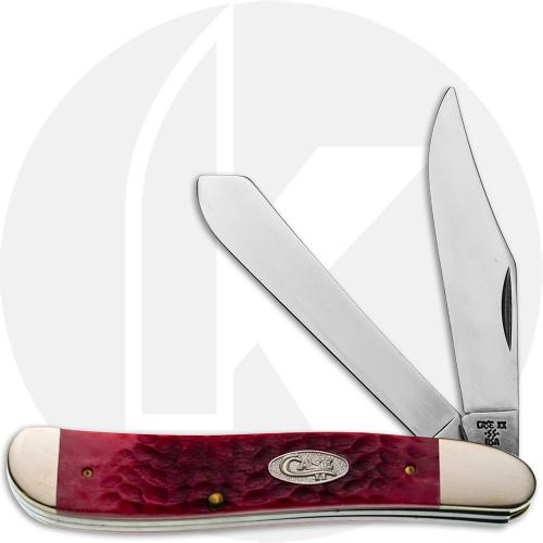 Case Dogleg Trapper 2613 Knife - Jigged Red Bone - R6240SS - Discontinued - BNIB