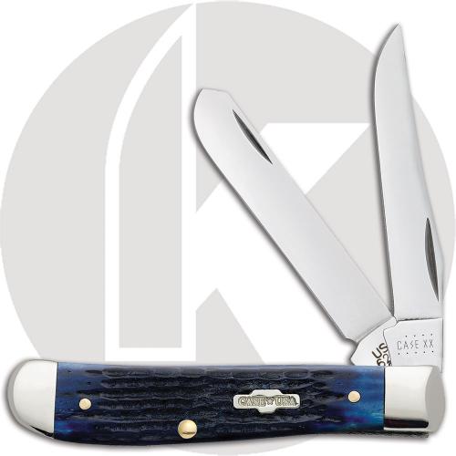 Case Knives: Case Blue Bone Mini Trapper Knife, CA-2838