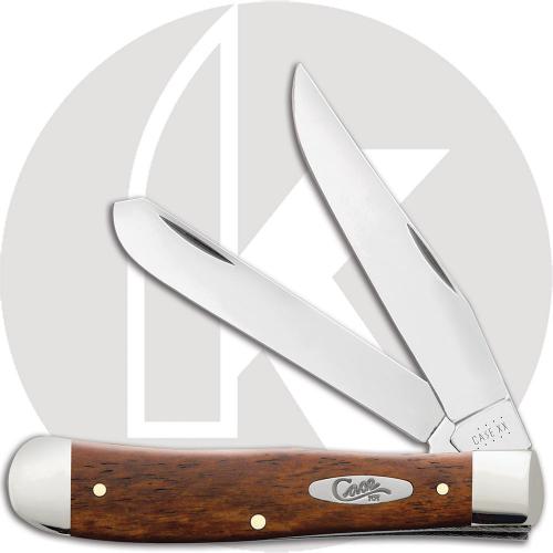 Case Knives: Case Smooth Chestnut Bone Trapper Knife, CA-28707