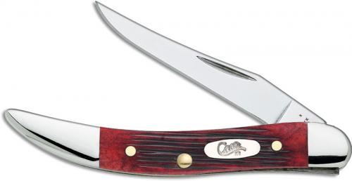 Case Small Texas Toothpick Knife, Barnboard Crimson Bone, CA-29147