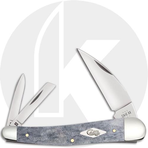 Case XX Seahorse Whittler 34207 Knife - Smooth Gray Bone - 6355WHSS