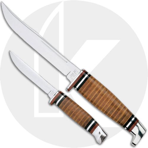 Case Knives: Case Hunting Knife, Twin Finn Two Knife Set, CA-372