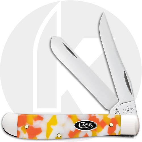 Case XX Mini Trapper 53751 Knife - Smooth Candy Corn Kirinite - 10207SS