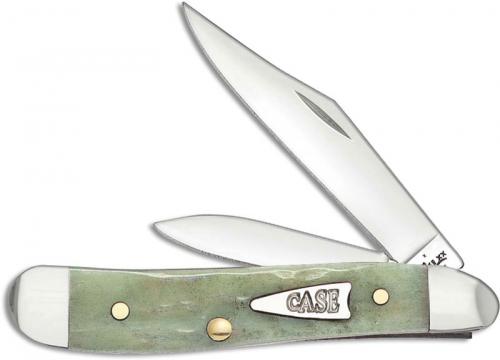 Case 55404 Peanut Knife Mint Green Bone 6220SS