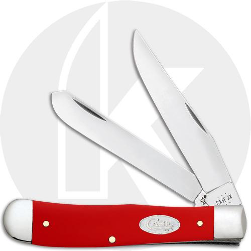 Case XX Trapper 56980 Knife - Smooth Red Synthetic - 4254SS