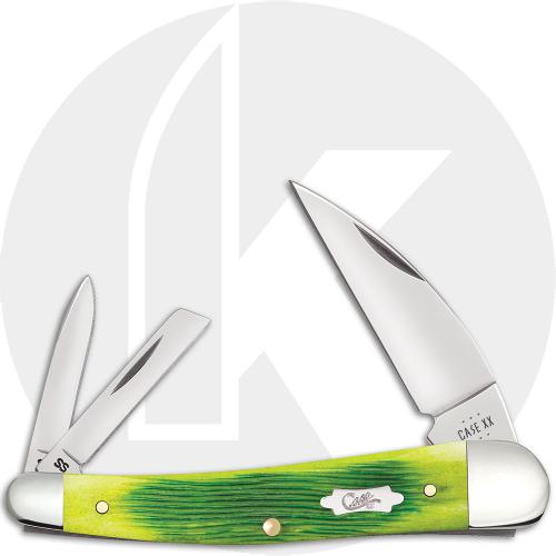 Case XX Seahorse Whittler 61047 Knife - Jigged Lime Green Bone - 6355WHSS