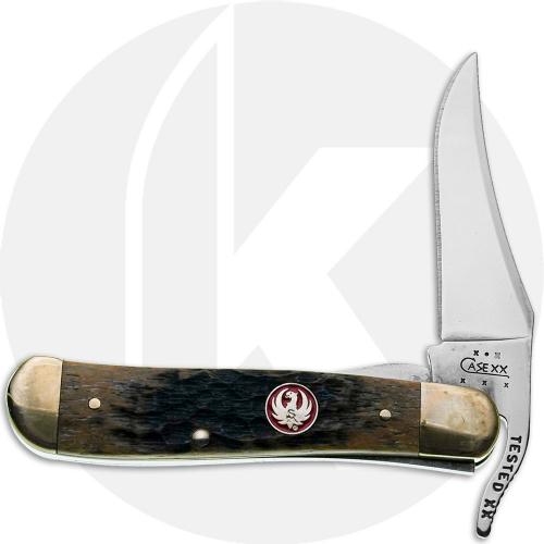 Case Ruger RussLock 06507 Knife - Jigged Pitch Black Bone - 61953LSS - Discontinued - BNIB