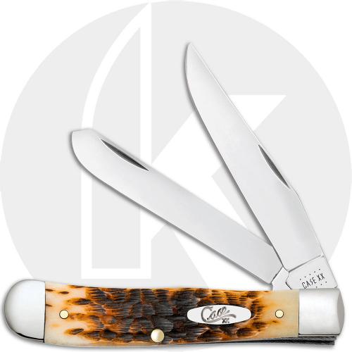 Case Trapper with Clip 06540 Amber Bone SS 6254CSS