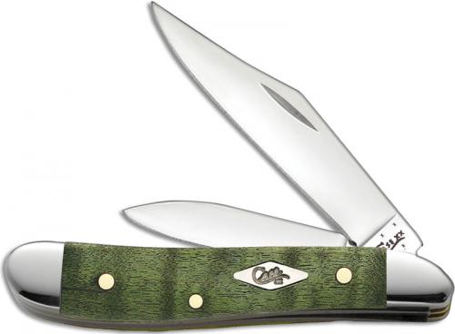 Case Peanut Knife, Green Curly Maple, CA-65564