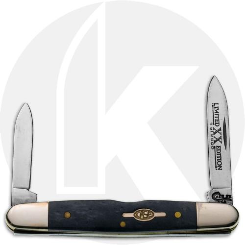 Case Eisenhower 6972 Knife - Limited Edition - Smooth Black Bone - 6263SS - Discontinued - BNIB