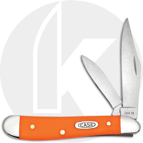 Case Peanut Knife, Smooth Orange Synthetic, CA-80504