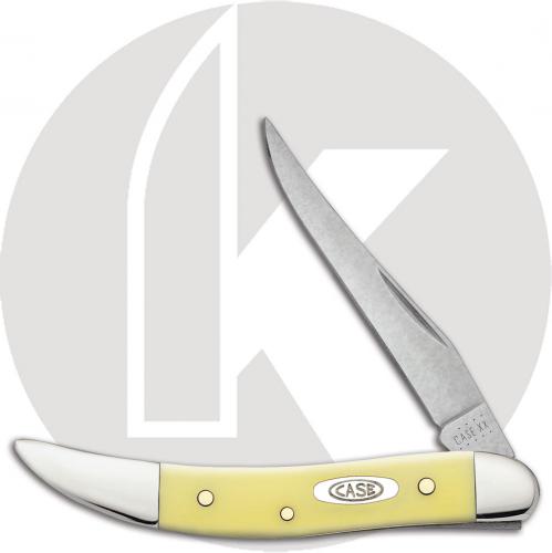 Case Knives: Case Yellow CV Small Texas Toothpick Knife, CA-91