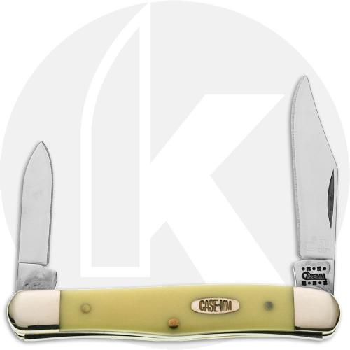 Case Millennium Collection Half Whittler Knife - Yellow Delrin - 3208SS - Discontinued - BNIB