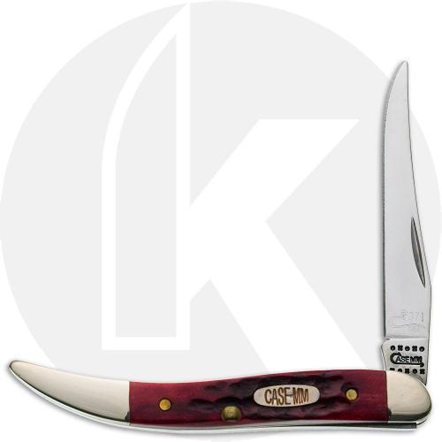 Case Millennium Collection Small Texas Toothpick Knife - Old Red Bone Pocket Worn - 610096SS - Discontinued - BNIB