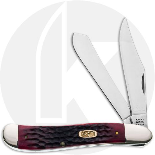 Case Millennium Collection Dogleg Trapper Knife - Old Red Bone Pocket Worn - 6240SS - Discontinued - BNIB