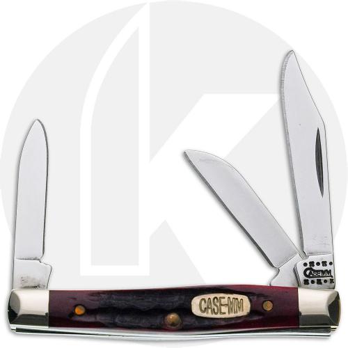 Case Millennium Collection Small Stockman Knife - Old Red Bone Pocket Worn - 6333SS - Discontinued - BNIB