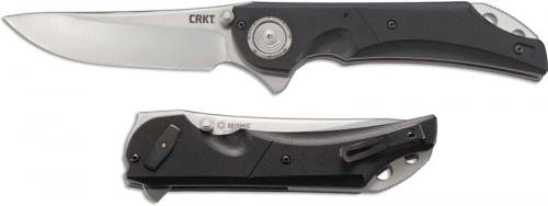 CRKT Seismic 5401 Knife Flavio Ikoma Drop Point Flipper Folder with Deadbolt Lock and IKBS