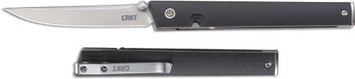 CRKT CEO 7096 Knife Richard Rogers EDC Gent Satin Drop Point Folder Black GRN with IKBS Pivot