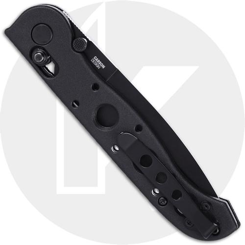 CRKT M16-03KS Knife  - Kit Carson - Black EDP D2 Spear Point - Black Grivory