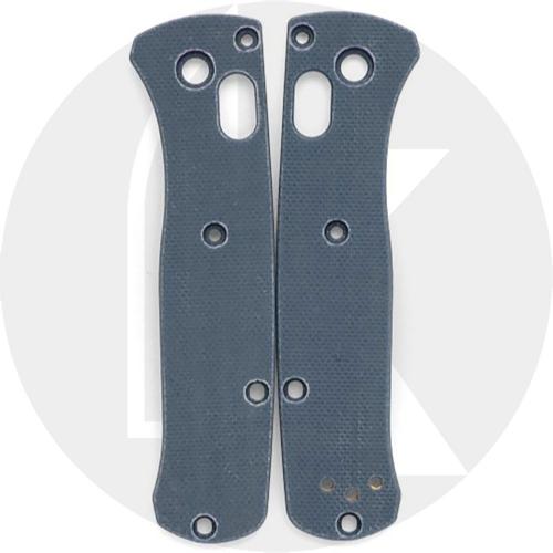 Flytanium Custom G10 Scales for Benchmade Mini Bugout Knife - Slate Blue