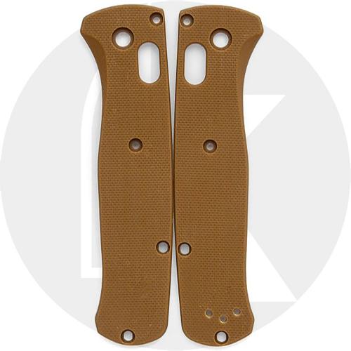 Flytanium Custom G10 Scales for Benchmade Bugout Knife - Tan