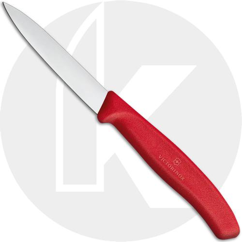 Victorinox Paring Knife 6.7601, 3.25 Inch Blade with Red Nylon Handle