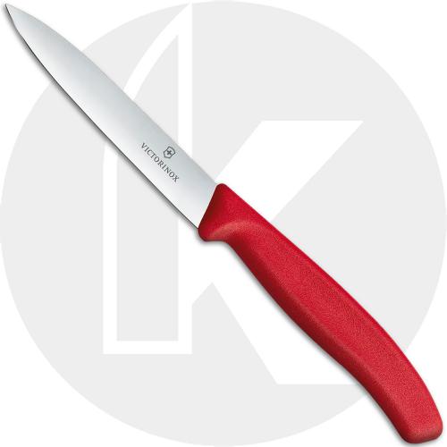 Victorinox Paring Knife 6.7701, 4 Inch Blade with Red Nylon Handle