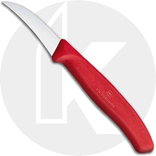 Victorinox Bird's Beak Paring Knife with Red Handle, 6.7501