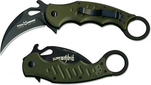 Fox Knives Folding Karambit 479OD Knife OD G10 Emerson Wave Flipper Folder Made In Italy