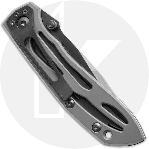 Gerber Air Frame 6942 Knife - First Production - Part Serrated 154CM Clip Point - Aluminum - Discontinued - BNIB