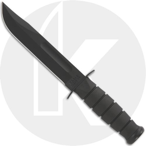 KA-1213, KA-BAR Black USMC Utility, Plain Edge, Synthetic Sheath