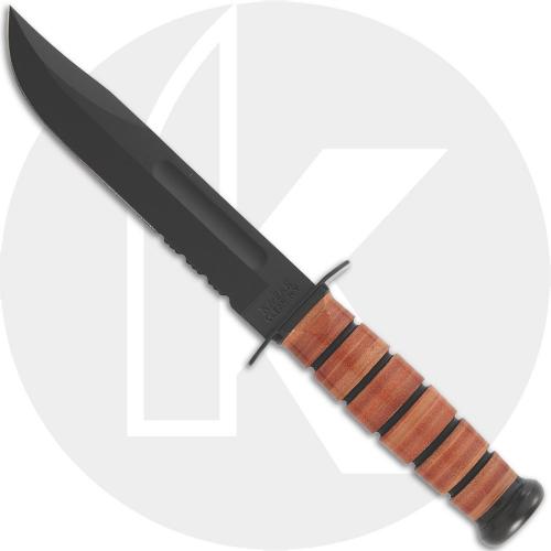 KA-1219, KA-BAR Fighting/Utility, US Army, Part Serrated