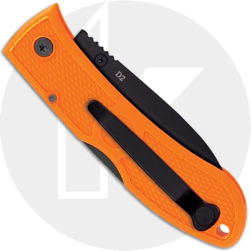 KA-BAR Knives KABAR Dozier Folding Hunter, Orange Handle, KA-4062BO