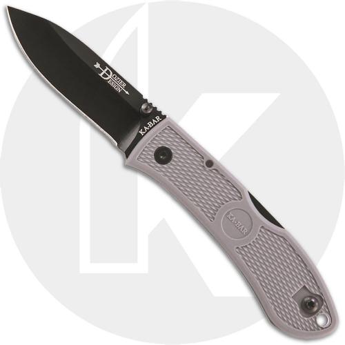 KABAR 4062GY Dozier Folding Hunter EDC Drop Point Gray Zytel Lockback Knife