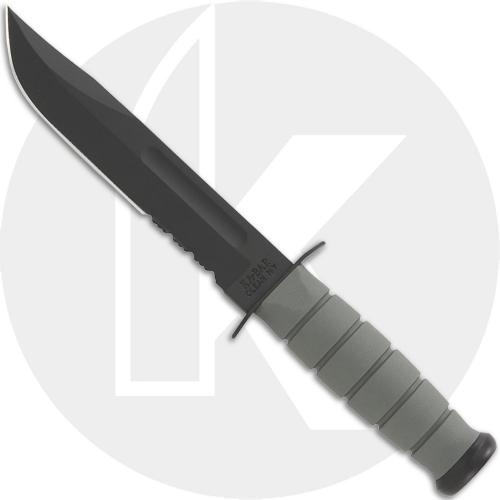 KA-BAR Knives: KABAR Fighting-Utility Knife, Foliage Green Serrated, KA-5012