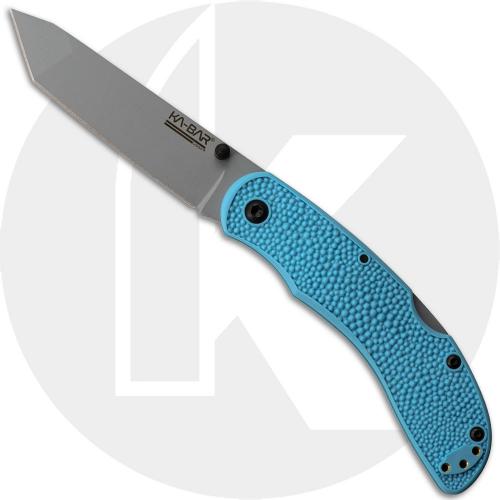 KABAR USSF Corser Folder 5698SF - Value Priced EDC - Gray Tanto - Blue GFN-PA66 - Lock Back Folder