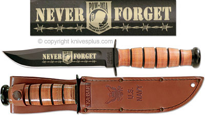 KA-BAR Knives: KABAR POW MIA Knife, US Navy, KA-9149