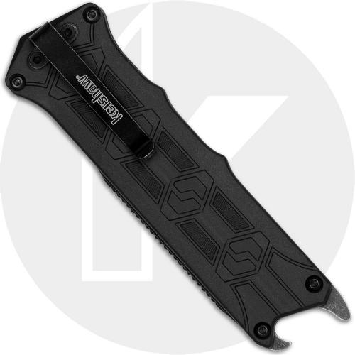 Kershaw Interstellar 1195 Knife - Manual OTF - Blackwash 8Cr13MoV Tanto - Black GFN