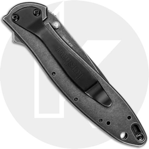 Kershaw Leek, BlackWash, KE-1660BLKW