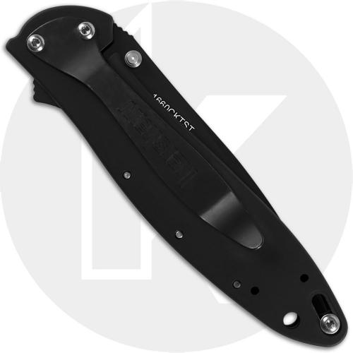 Kershaw Knives Kershaw Black Leek Knife, Part Serrated, KE-1660CKTST