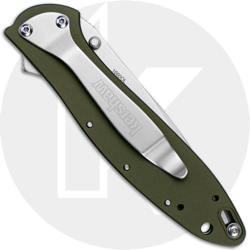 Kershaw Leek, Olive Drab Aluminum, KE-1660OL