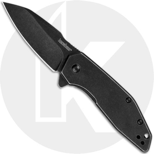 Kershaw Gravel 2065 - SpeedSafe Assist - BlackWash Reverse Tanto - BlackWash Stainless Steel - Flipper Folder