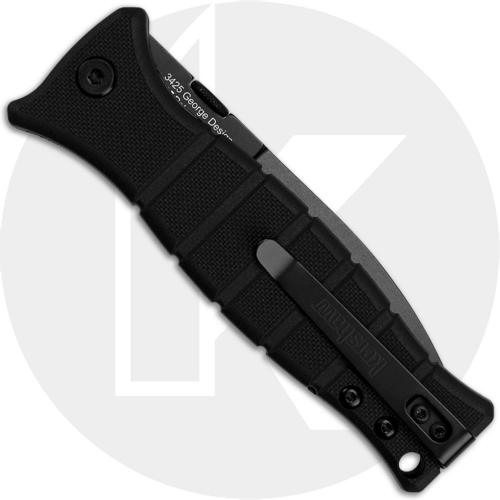 Kershaw 3425 XCOM Les George Tactical Folder Black Spear Point Black GFN Liner Lock