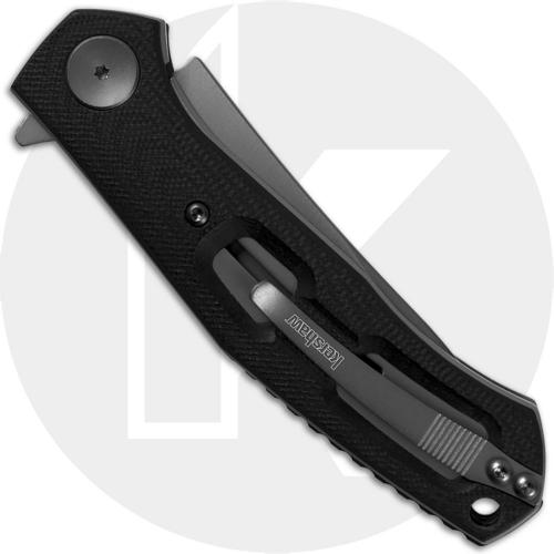 Kershaw 4020 Concierge Dmitry Sinkevich Ti Drop Point Black G10 Handle KVT Flipper Folder