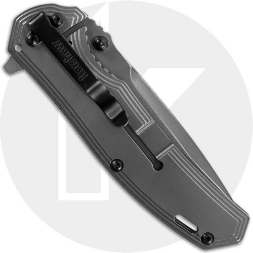 Kershaw 8310 Fringe Gray Drop Point Gray Steel and Carbon Fiber SpeedSafe Flipper Folder