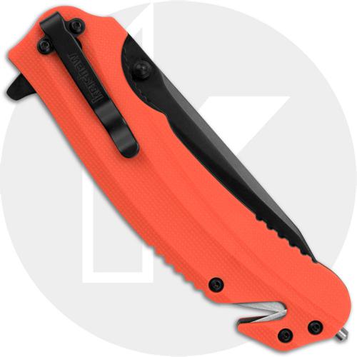 Kershaw Barricade 8650 Rescue Knife Flipper Folder Assisted Opening Orange GFN