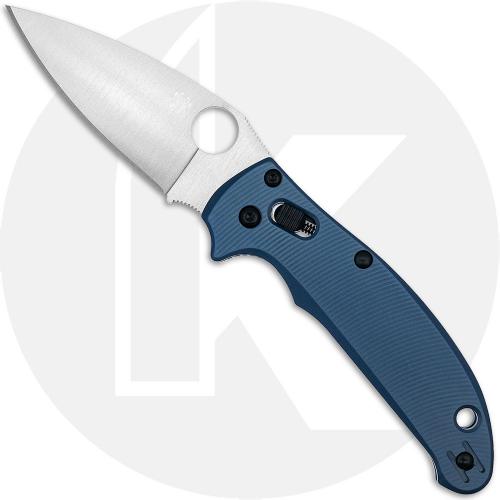 MODIFIED Spyderco Manix 2 LW Salt MagnaCut Knife + Exclusive AWT Manix LW Exclusive Midnight Blue Scales